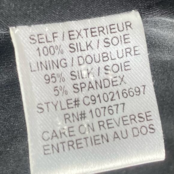 ALICE + OLIVIA Silk Blazer Jacket in Black - Size XS - Picture 9 of 10